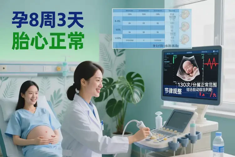 孕8周3天胎心130正常吗