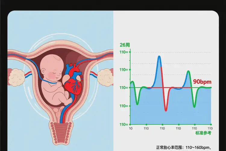 怀孕六个半月胎心率90有危险吗