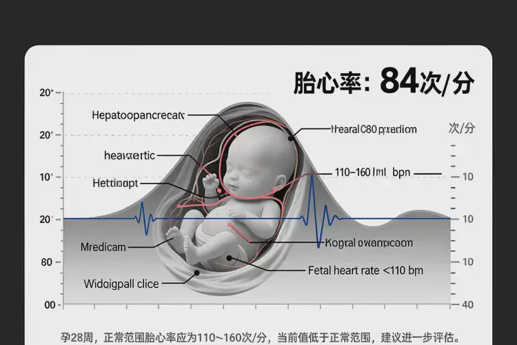 孕28周2天胎心率84宝宝还能要吗