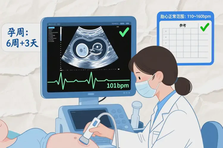 早期妊娠胎心101正常吗