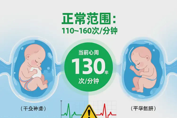 孕22周3天胎心率130多正常吗