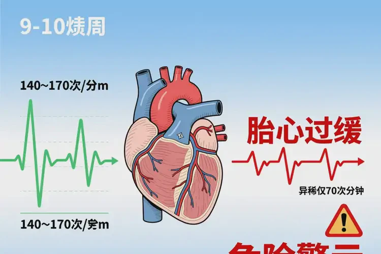 怀孕两个半月胎心70正常吗