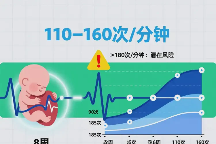 怀孕二个月胎心率185正常吗
