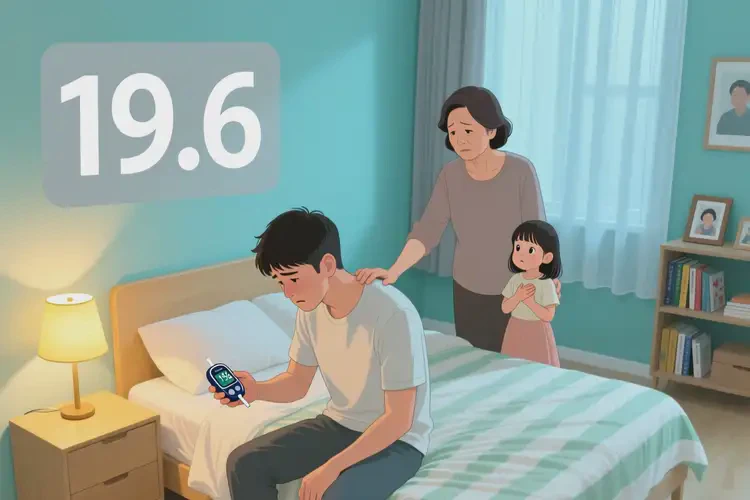 年轻人晚上血糖19.6是怎么回事