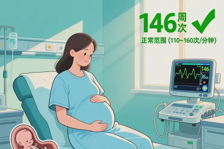 怀孕八个半月胎心146正常吗