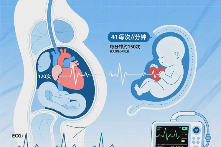 41岁孕9周心率120多正常吗