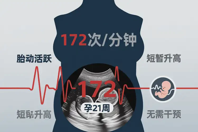 孕21周5天胎心率172宝宝还能要吗