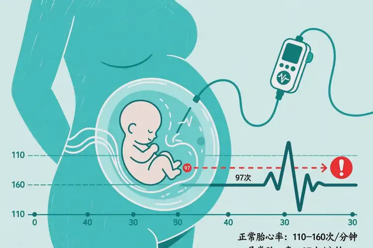 孕29周5天胎心97有危险吗
