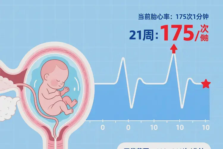 孕21周5天胎心率175怎么回事