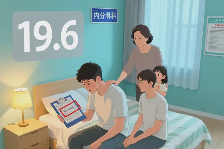 年轻人晚上血糖19.6是怎么回事
